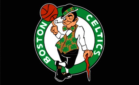 Photo for Logotype of Boston Celtics basketball sports team - Royalty Free Image