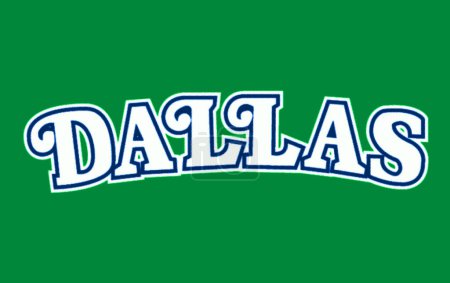 Photo for Logotype of Dallas Mavericks basketball sports team - Royalty Free Image