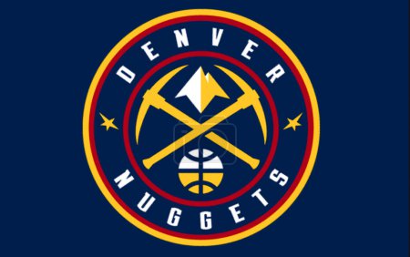 Téléchargez les photos : Logotype of Denver Nuggets basketball sports team - en image libre de droit