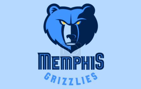 Téléchargez les photos : Logotype of Memphis Grizzlies basketball sports team - en image libre de droit
