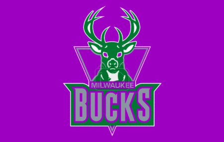 Photo for Logotype of Milwaukee Bucks basketball sports team - Royalty Free Image