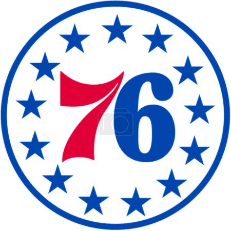 Foto de Logotype of Philadelphia 76ers basketball sports team - Imagen libre de derechos