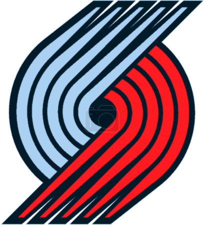 Photo for Logotype of Portland Trail Blazers basketball sports team - Royalty Free Image