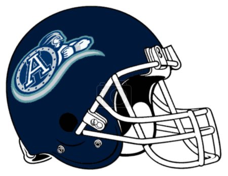 Foto de Logotype of Toronto Argonauts Canadian football sports team on helmet - Imagen libre de derechos