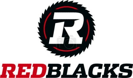 Photo for Logotype of Ottawa Redblacks Canadian football sports team - Royalty Free Image