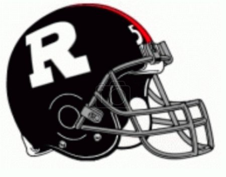 Photo for Logotype of Ottawa Redblacks Canadian football sports team on helmet - Royalty Free Image