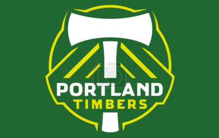 Photo for Logotype of Portland Timbers football or soccer club from MLS league - Royalty Free Image