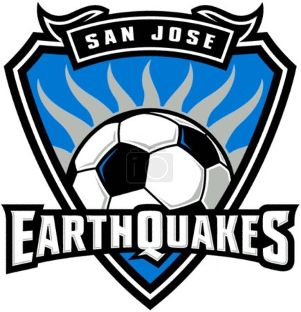 Téléchargez les photos : Logotype of San Jose Earthquakes football or soccer club from MLS league - en image libre de droit