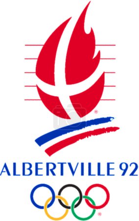 Photo for Logotype of XVI Olympic Winter Games in Albertville, France - Royalty Free Image
