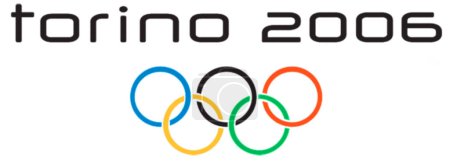 Foto de Logotipo de XX Juegos Olímpicos de Invierno en Turín, Italia - Imagen libre de derechos