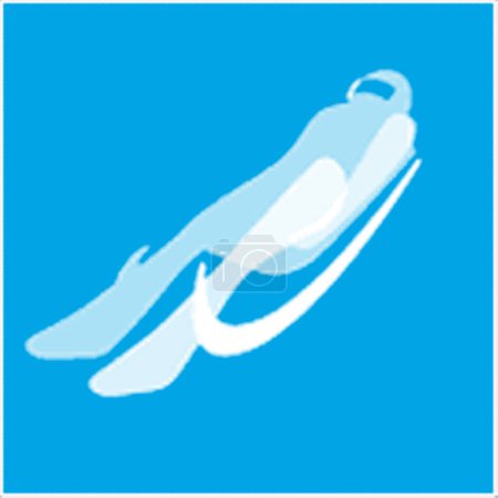 Foto de Logotipo del deporte Luge en los Juegos Olímpicos de invierno - Imagen libre de derechos