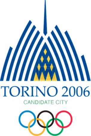 Téléchargez les photos : Logotype of Turin, Italy city candidate to XX Olympic Winter Games - en image libre de droit