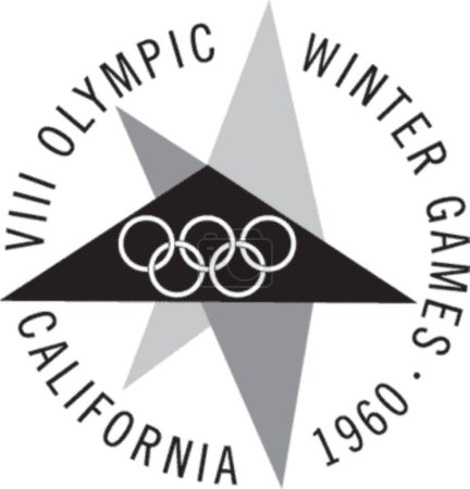 Téléchargez les photos : Logotype of VIII Olympic Winter Games in Squaw Valley, USA - en image libre de droit