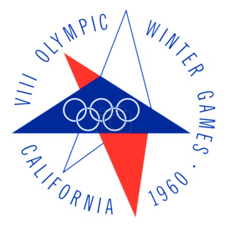 Téléchargez les photos : Logotype of VIII Olympic Winter Games in Squaw Valley, United States - en image libre de droit