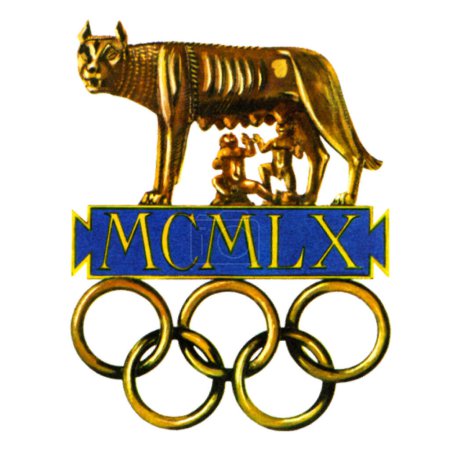 Photo for Logotype of XVII Olympic Summer Games in Rome, Italy - Royalty Free Image