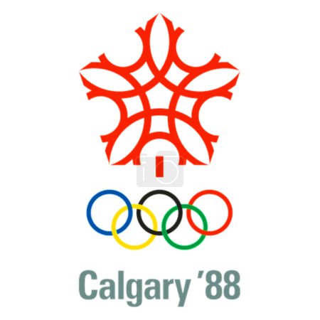 Photo for Logotype of XV Olympic Winter Games in Calgary, Canada - Royalty Free Image