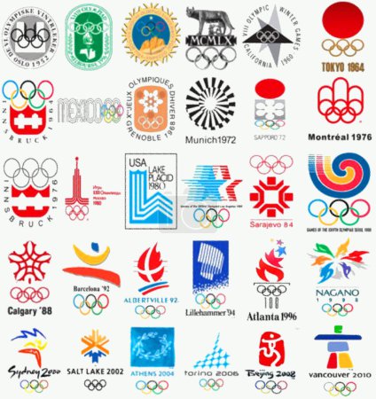 Photo for Set of Olympic Games logotypes - Royalty Free Image