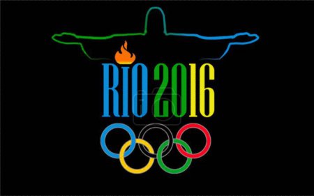 Photo for Logotype of XXXI Olympic Summer Games in Rio de Janeiro, Brazil - Royalty Free Image