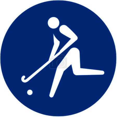 Téléchargez les photos : Logotype de hockey sur gazon aux Jeux olympiques d'été de Tokyo, 2020 - en image libre de droit