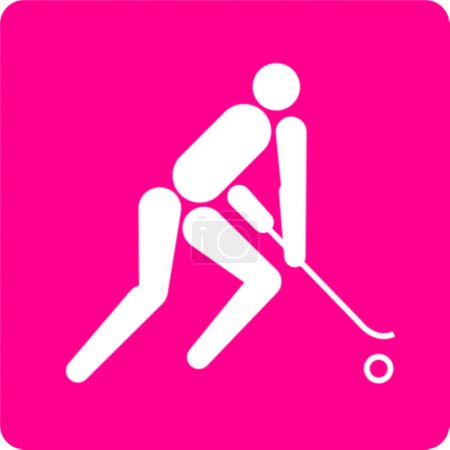 Foto de Logotipo de hockey sobre césped en los Juegos Olímpicos de Los Ángeles, 1984 - Imagen libre de derechos