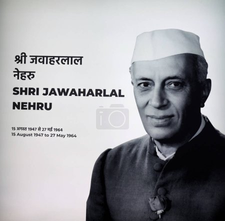 Photo for Drawing of Freedom Fighters of India Pandit Jawaharlal Nehru - Royalty Free Image