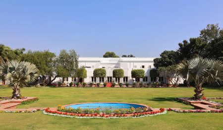 Foto de DELHI INDIA - 02 11 2023: Gandhi Smriti o Birla Bhavan House es un museo dedicado a Mahatma Gandhi en la ciudad de Nueva Delhi en la India - Imagen libre de derechos