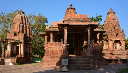 Photo for JODHPUR RAJASTHAN INDIA - 02 14 2023: Old Hindu Temple exterior structure at Mandore Garden jodhpur city, Rajasthan, India - Royalty Free Image