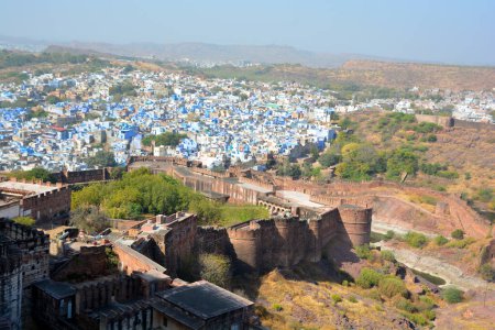Photo for JODHPUR RAJASTHAN INDIA - 02 13 2023: Jodhpur is the second-largest city in the Indian state of Rajasthan. It is popularly known as the "Blue City" among people of Rajasthan and all over India - Royalty Free Image