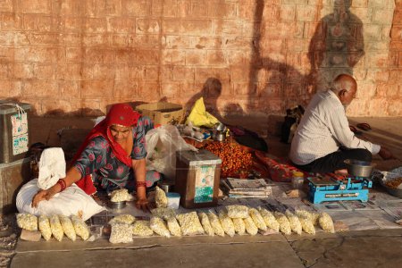 Photo for JODHPUR RAJASTHAN INDIA - 02 13 2023: Sellers on street - Royalty Free Image