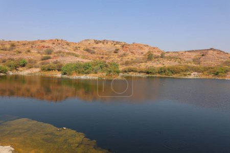 Foto de Rajastán paisaje en la India cerca de Jodhpur - Imagen libre de derechos