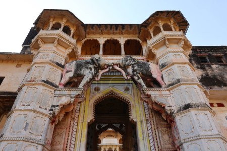 Photo for BUNDI RAJASTHAN INDIA - 02 17 2023: Taragarh Fort is gigantic architecture nestled in Bundi district. Also known as Star Fort, it was constructed in the 16th century. - Royalty Free Image