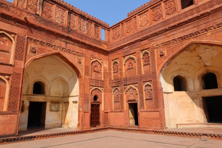 Photo for AGRA UTTAR PRADESH INDIA - 03 01 2023: Agra Fort is a historical fort in the city of Agra and also known as Agra's Black Fort. Built by the Mughal emperor Akbar in 1565 and completed in 1573 - Royalty Free Image