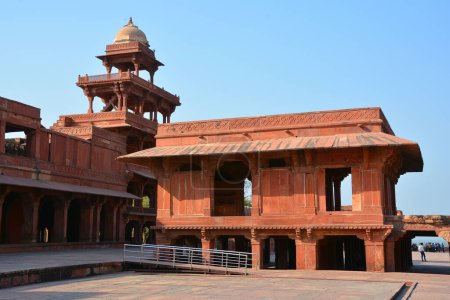 Photo for Mariam-uz-Zamani House at the Fatehpur Sikri, a city in the Agra District of Uttar Pradesh, India. UNESCO World Heritage site. - Royalty Free Image