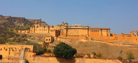Photo for AMBER RAJASTHAN INDIA - 02 27 2023: Amber fort were founded by ruler Alan Singh Chanda of Chanda dynasty of Meenas - Royalty Free Image