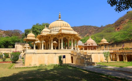 Photo for ALWAR RAJASTHAN INDIA - 02 28 2023: Moosi Maharani Ki Chhatri Alwar most artistic monument and the most regal as well, replete with a fascinating story. Maharaja Vinay Singh of Alwar built this cenotaph - Royalty Free Image