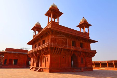 Photo for FATEHPUR SIKRI INDIA - 03 01 2023: Fatehpur Sikri is a town in the Agra District of Uttar Pradesh, India. Fatehpur Sikri itself was founded as the capital of Mughal Empire in 1571 by Emperor Akbar - Royalty Free Image