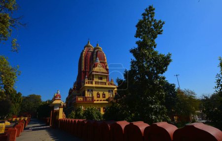Photo for DELHI INDIA - 02 11 2023: Laxminarayan Mandir is a Hindu temple dedicated to Laxminarayan in Delhi, India. Laxminarayan usually refers to Vishnu, the Preserver in the Trimurti, also known as Narayan - Royalty Free Image