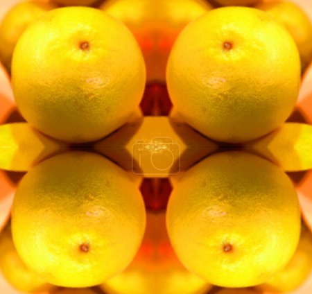 Foto de Grappefruit signo ilustración pop-art icono de fondo con manchas de color - Imagen libre de derechos