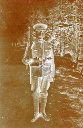 Photo for GREAT BRITAIN - CIRCA 1916: Vintage canadian soldier picture during the WW1. More than 650,000 Canadians and Newfoundlanders served in this war, then called The Great War - Royalty Free Image