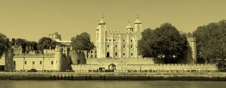 Photo for LONDON UNITED KINGDOM - 06 19 2023: Majesty's Royal Palace and Fortress, more commonly known as the Tower of London, is a historic castle on the north bank of the River Thames in central London - Royalty Free Image