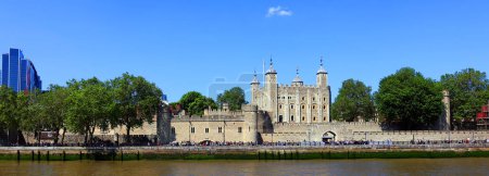Photo for LONDON UNITED KINGDOM - 06 19 2023: Majesty's Royal Palace and Fortress, more commonly known as the Tower of London, is a historic castle on the north bank of the River Thames in central London - Royalty Free Image