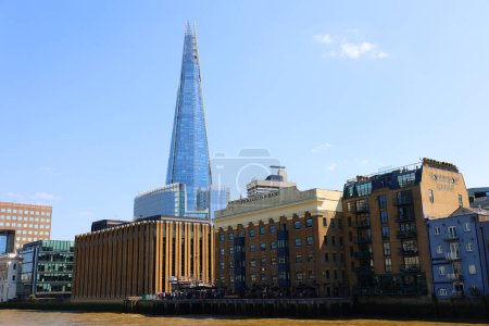 Photo for LONDON UNITED KINGDOM - 06 19 2023: Shard London Bridge ,it is the tallest building in the European Union. It is also the second-tallest free-standing structure in the United Kingdom - Royalty Free Image