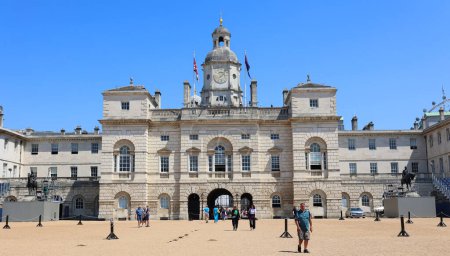 Photo for LONDON UNITED KINGDOM - 06 19 2023: Horse Guards Parade is a large parade ground off Whitehall in central London, It is the site of the annual ceremonies of Trooping the Colour - Royalty Free Image