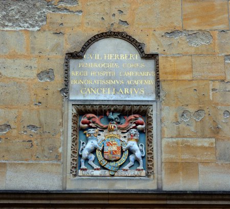 Téléchargez les photos : Bodleian Library, Old Schools Squad, William Herbert, comte de Pembroke - en image libre de droit