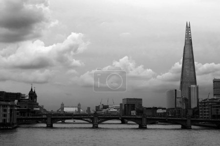 Photo for LONDON UNITED KINGDOM 06 19 2023: Shard London Bridge ,it is the tallest building in the European Union. It is also the second-tallest free-standing structure in the United Kingdom - Royalty Free Image