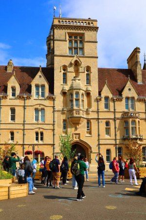 Photo for OXFORD, UNITED KINGDOM 06 20 2023: Christ Church is home to a welcoming community of students and staff studying in one of the most beautiful colleges in Oxford - Royalty Free Image