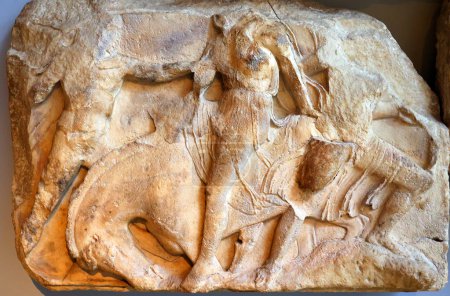 Photo for LONDON UNITED KINGDOM 06 17 2023: ancient relief and sculpture in museum - Royalty Free Image