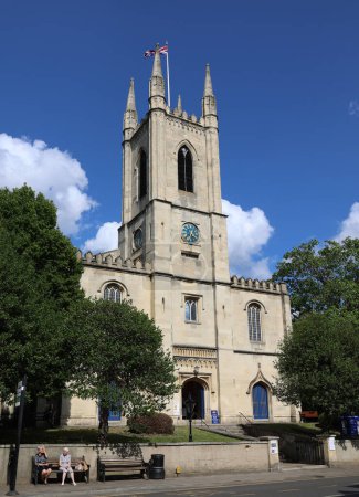 Photo for WINDSOR UNITED KINGDOM 06 19 2023: The first St. John the Baptist Church was erected in New Windsor during the reign of Norman King Henry I during the early 12th century - Royalty Free Image