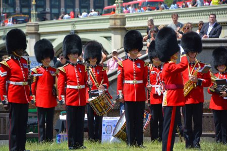 Photo for LONDON UNITED KINGDOM 06 17 2023: Trooping the Colour is due to take place on 17th June, and will be the first under King Charles III. - Royalty Free Image
