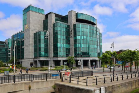 Téléchargez les photos : RÉPUBLIQUE DUBLINE D'IRLANDE 05 28 23 : Centre international des services financiers du centre de Dublin et partie de la CDB créée dans les années 1980 en tant que zone de régénération urbaine et zone économique spéciale - en image libre de droit